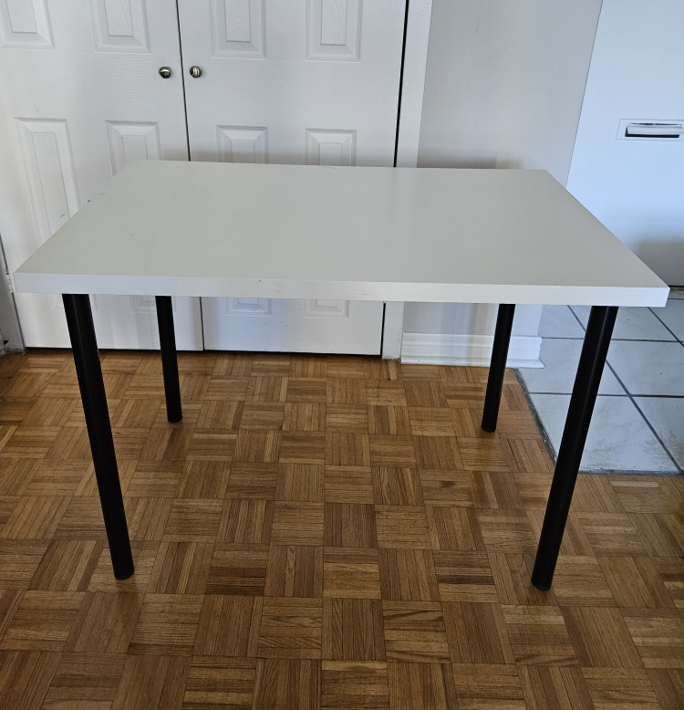 $ MOVING SALE $ Ikea Table White/Black thumbnail