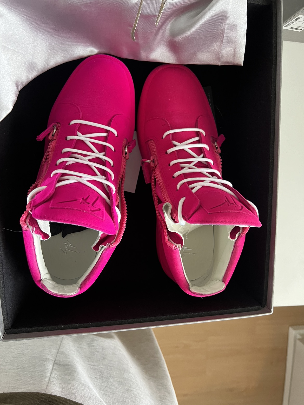 Luxury Giuseppe Zanotti pink sneakers Eur 43/ US M 10 thumbnail