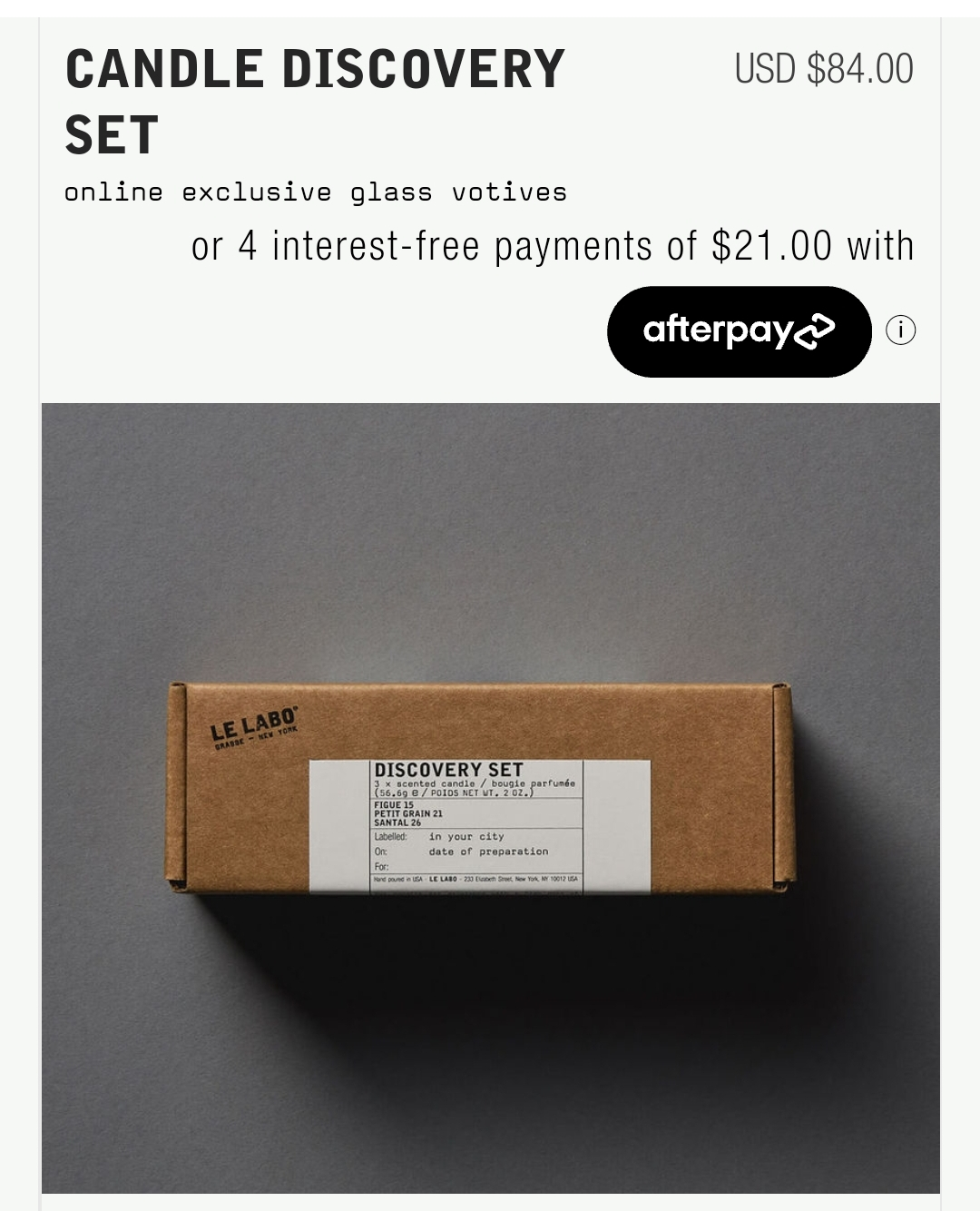 Le labo candle discovery set - photo 2