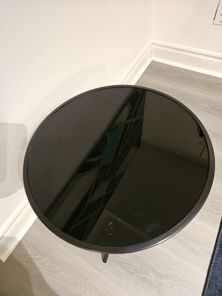 small black bistro style table - photo 2
