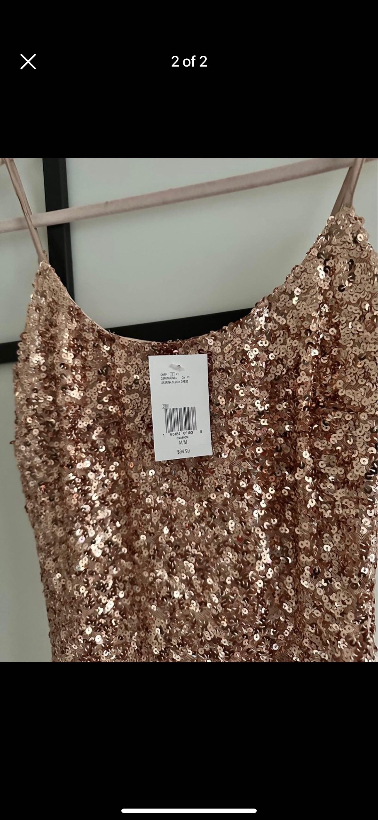 Guess Sequin Dress Size Medium image indicator(2)