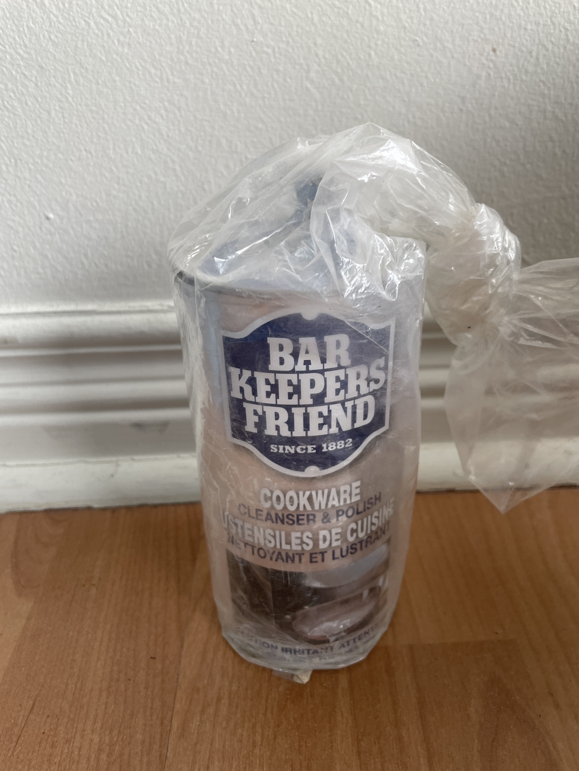 #freecycle bucket, starch spray, cookware polish, dryer sheets image indicator(5)