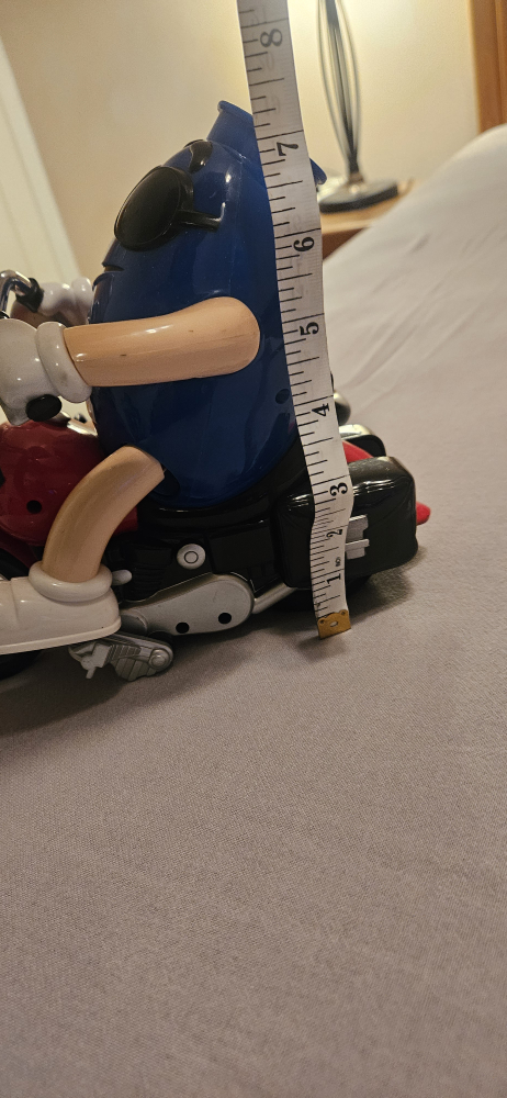 Blue M&M Motorcycle candy dispenser - photo 2