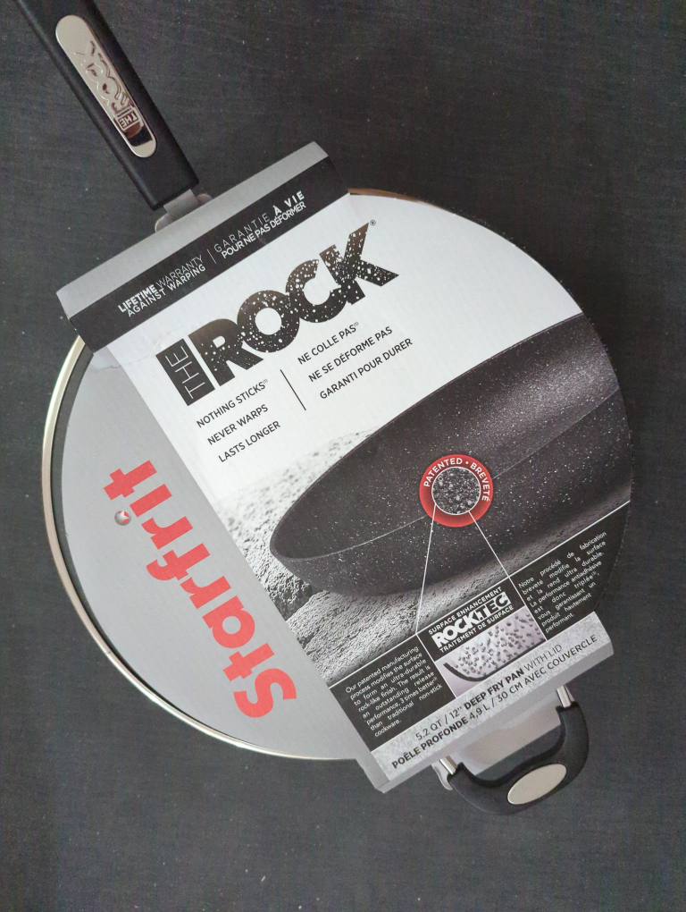 The Rock Starfrit 12" Deep Fry Pan with Lid