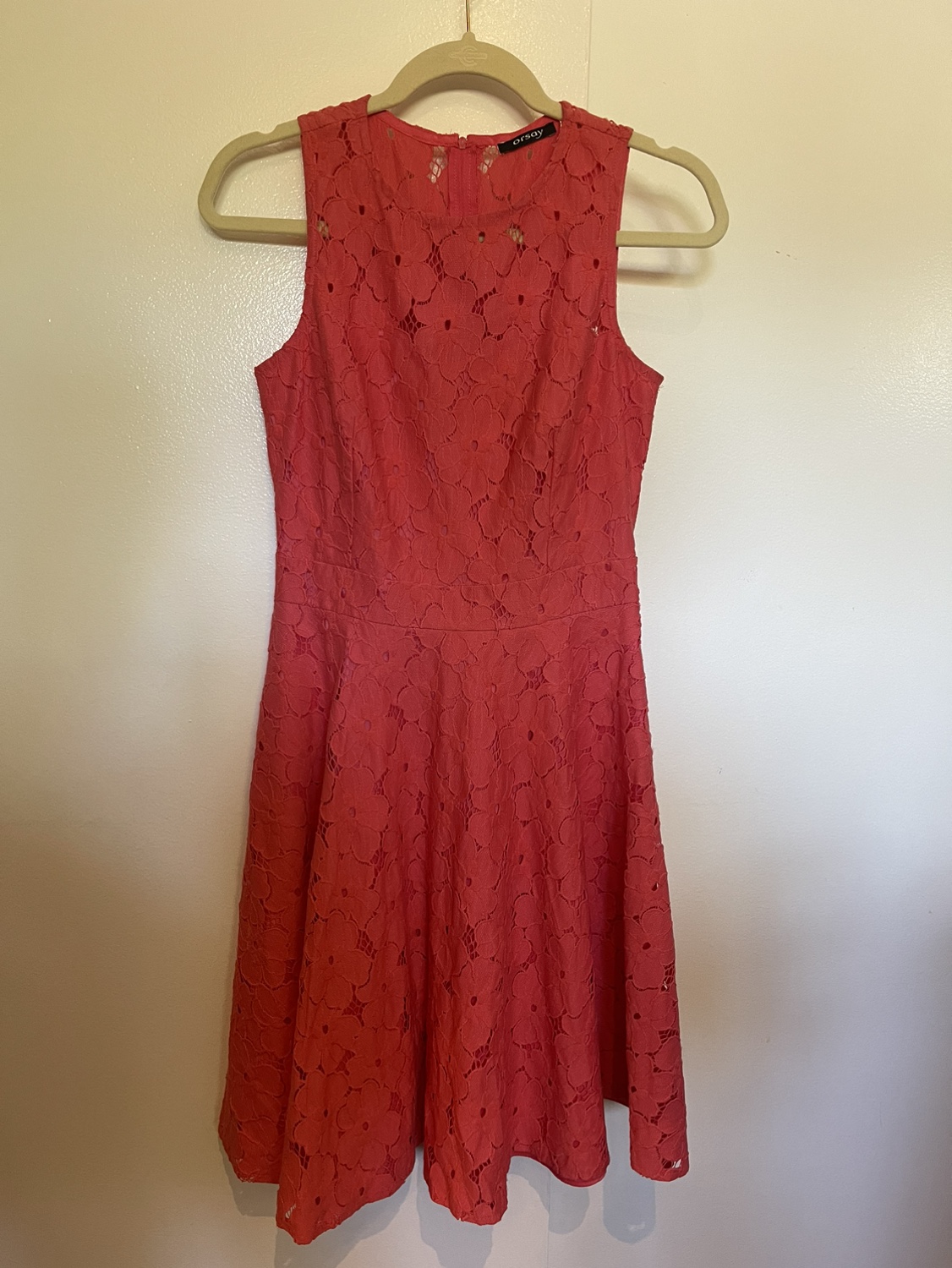 CORAL LACY COCKTAIL DRESS thumbnail