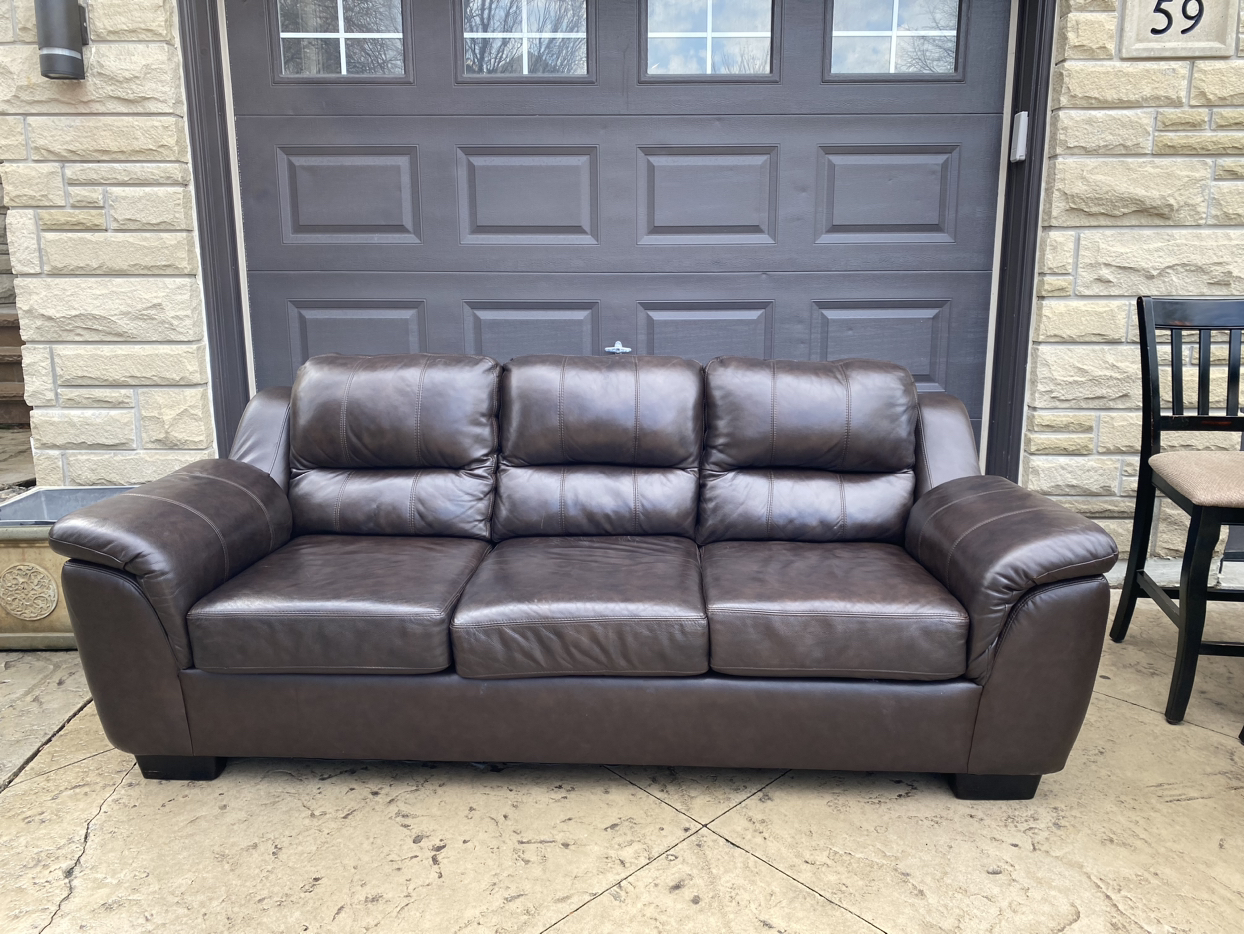Italian Leather 3-Seater Couch - photo 3