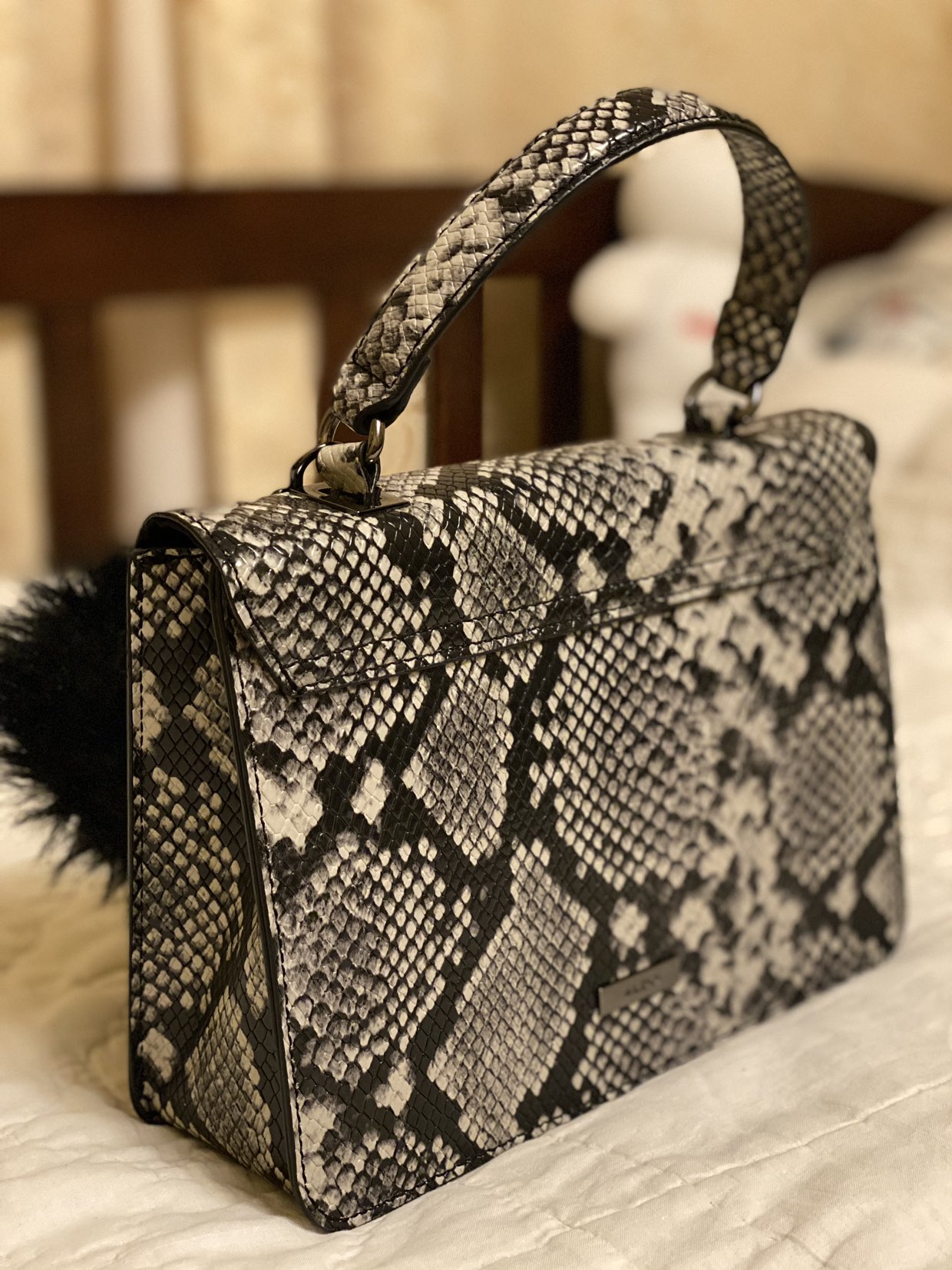 ALDO Snake Print Hand/Crossbody Bag image indicator(4)