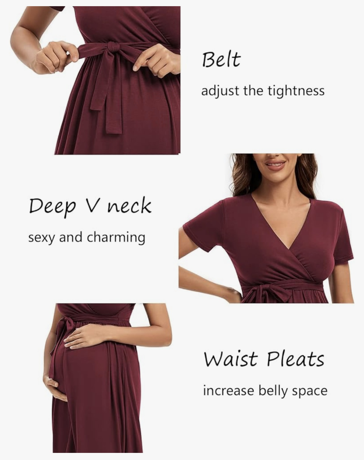 Maternity dress (light blue& floral) - photo 5