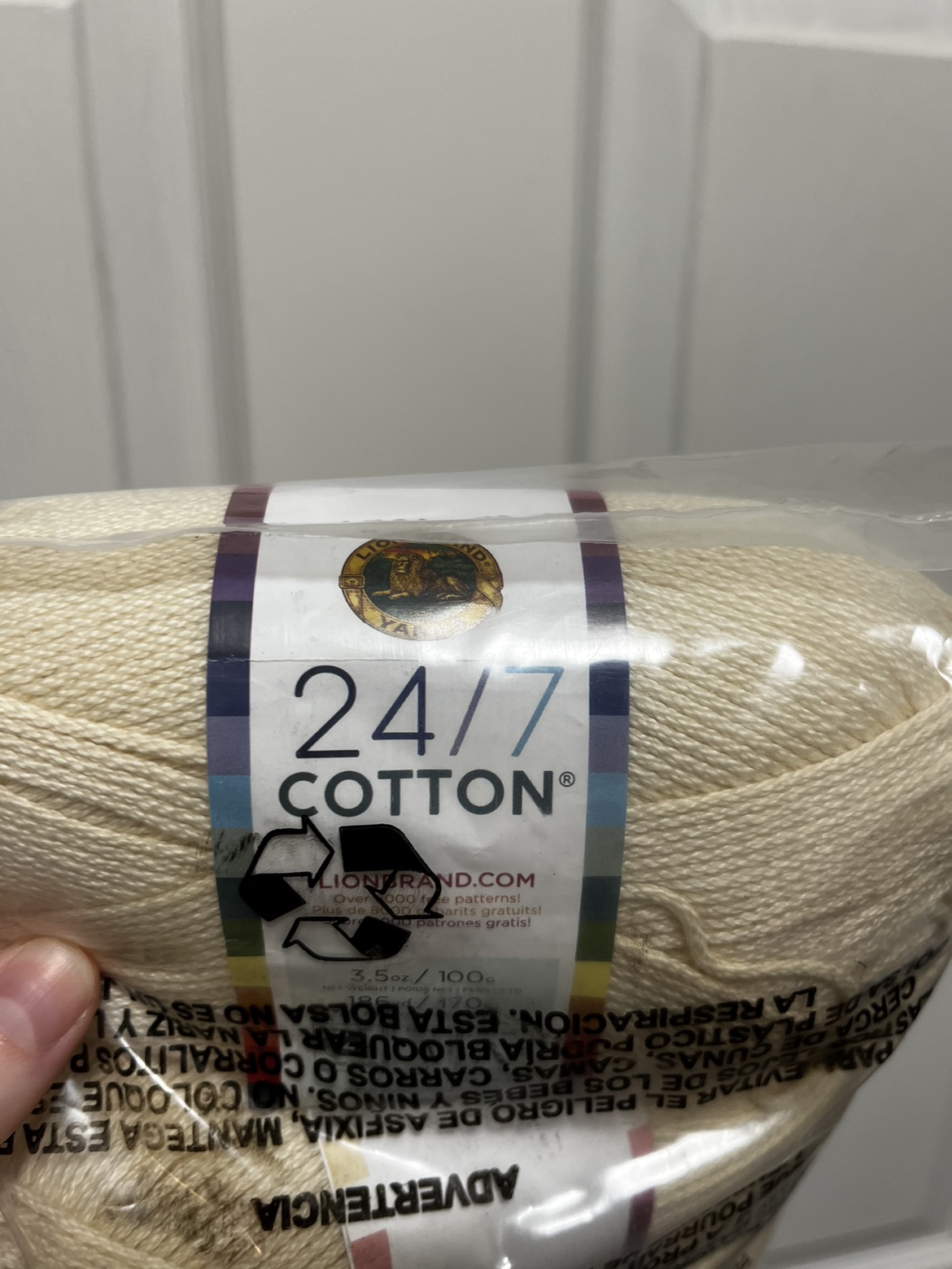 3x 24/7 cotton yarn in Ecru image indicator(2)