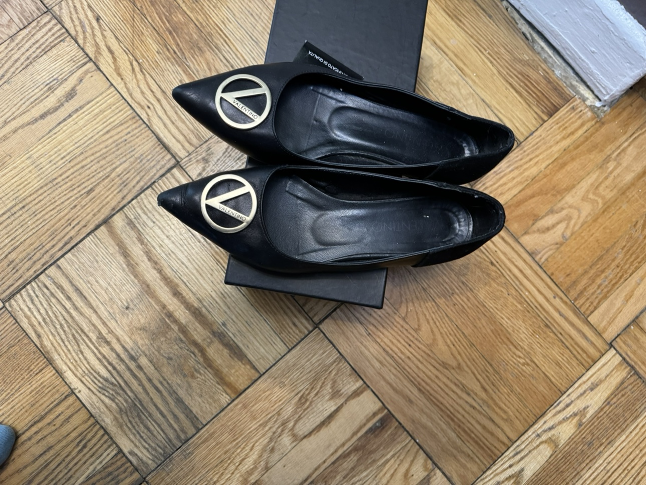 Valentino black shoes , size 7