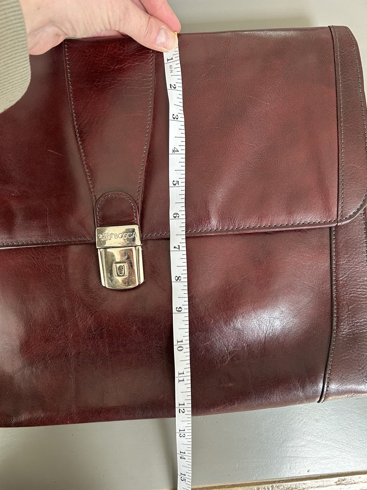 Authentic Bosca Briefcase *with key* image indicator(9)