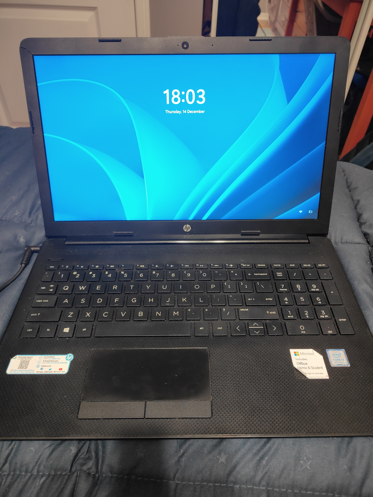 HP Laptop 15da0411TU Black Good condition