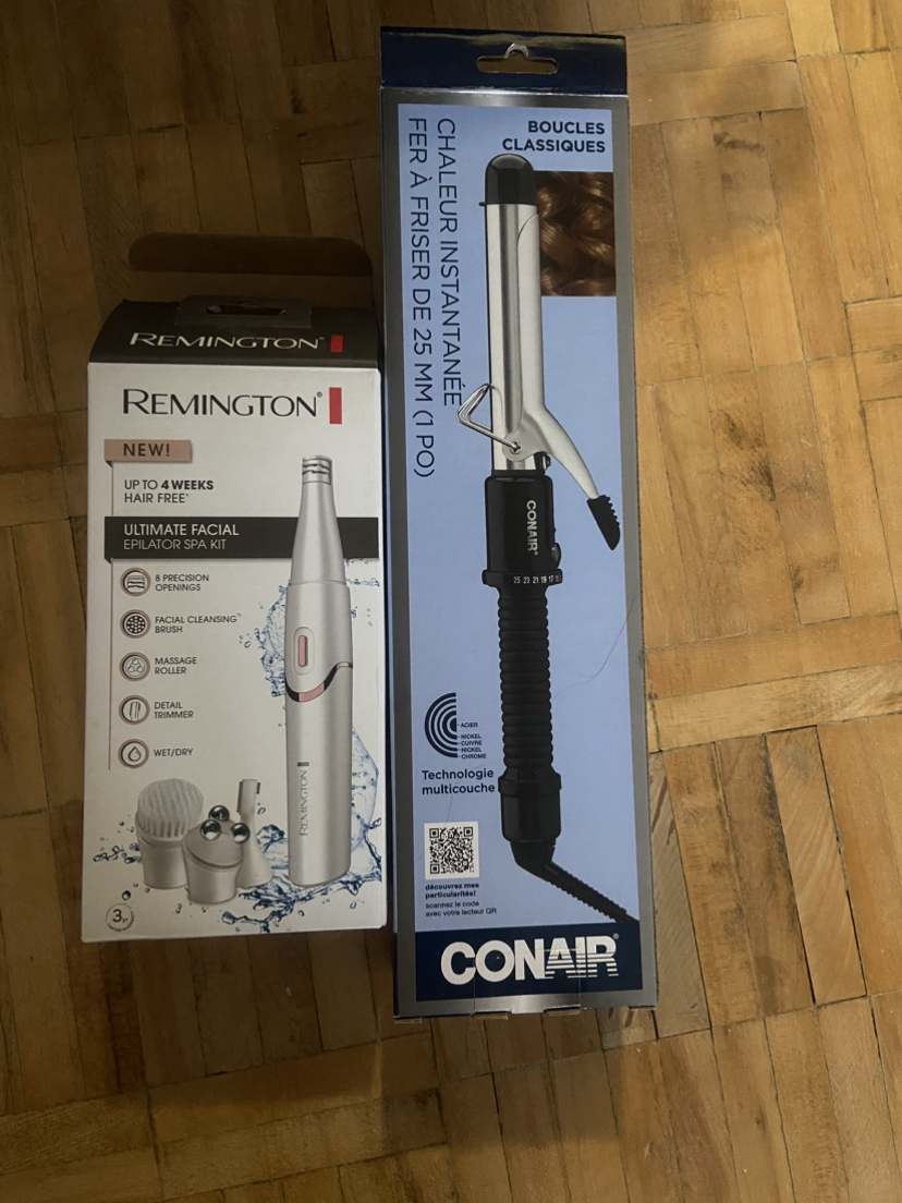Hair Curler and facial epilator Spa Kit
