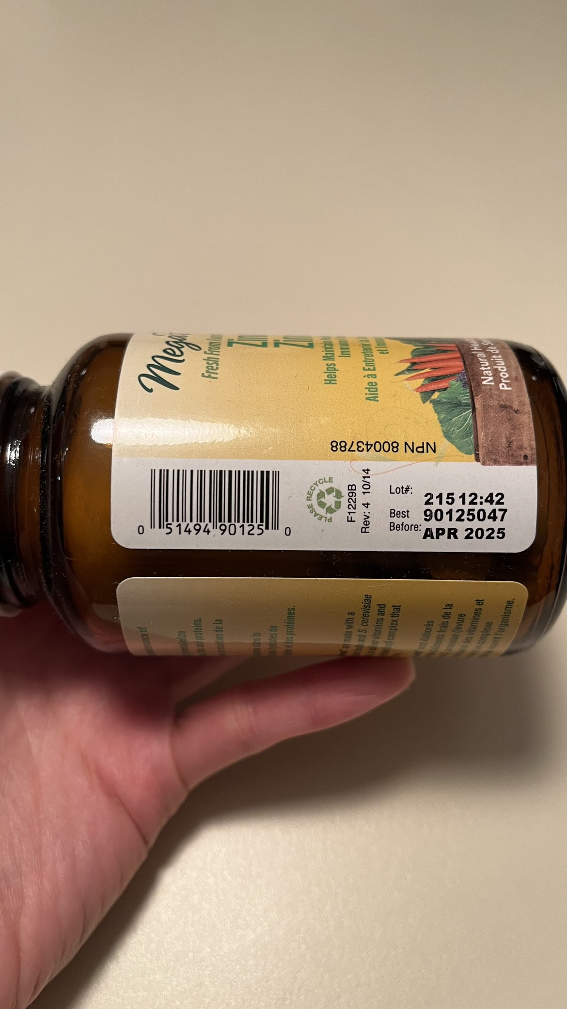 MegaFood Zinc 60tablets image indicator(2)