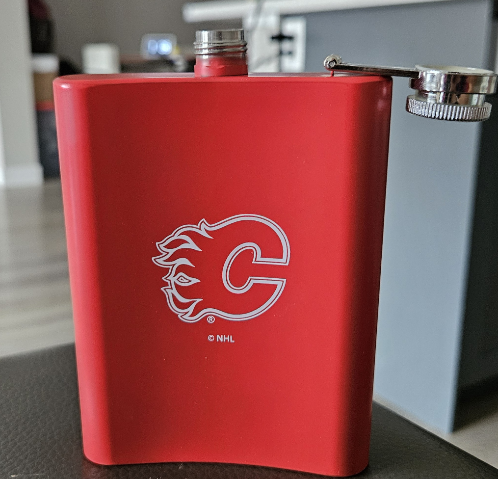 Official Calgary Flames 8 oz Flite Flask - photo 2