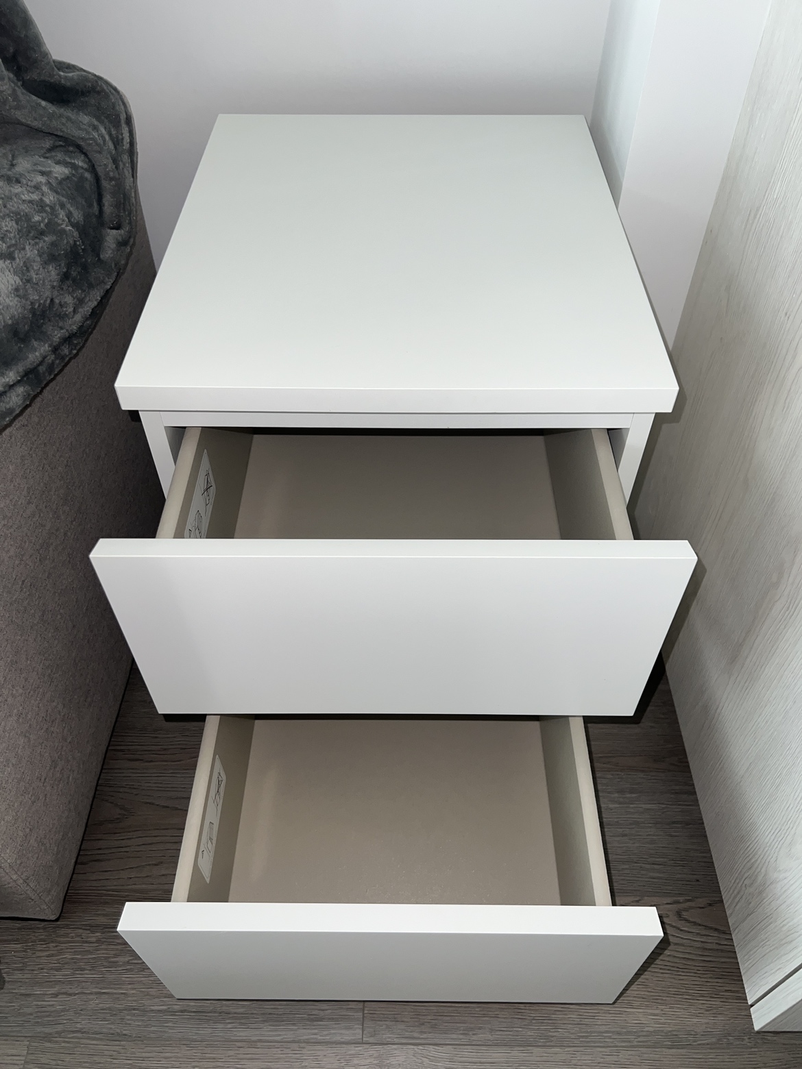 MALM 2-drawer chest, white - photo 2