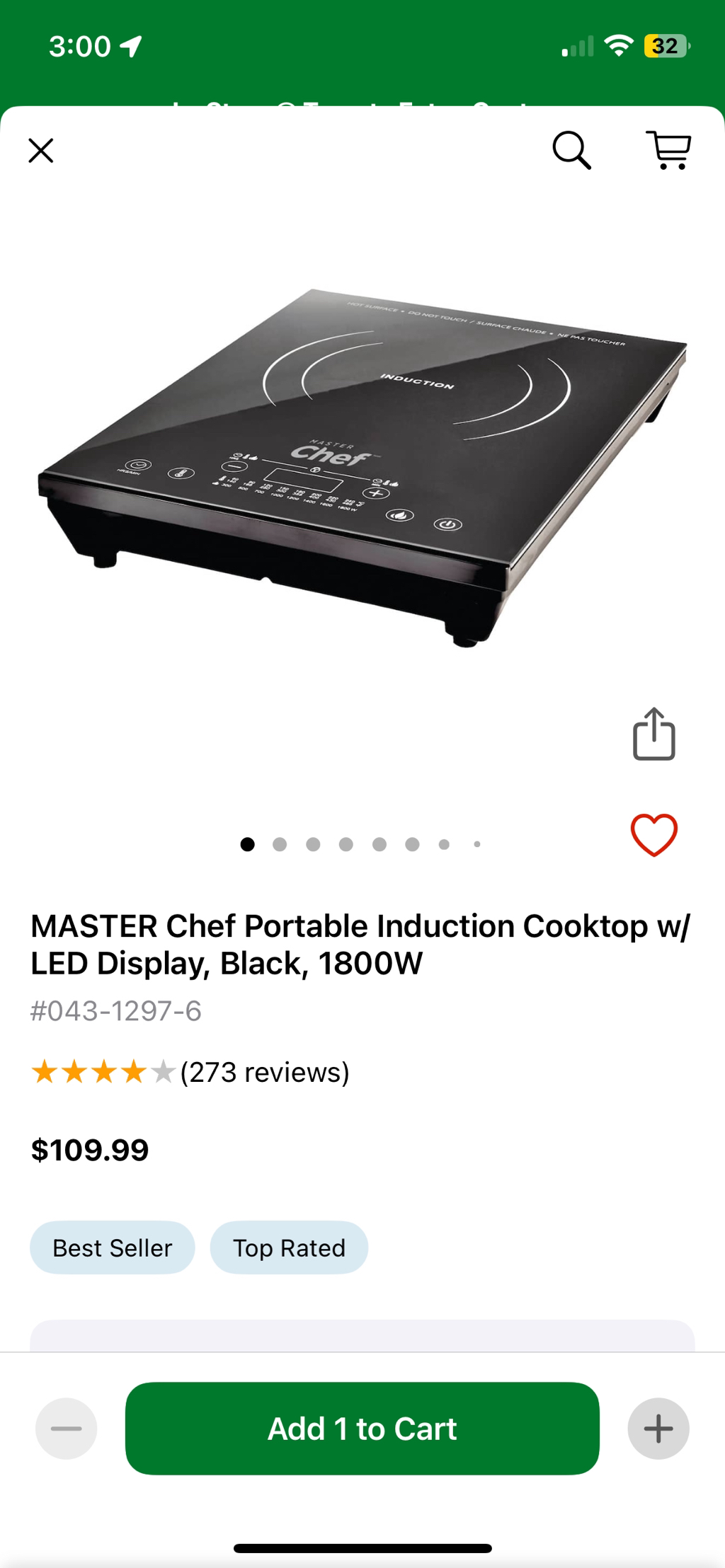 Single burner induction cooktop - photo 3