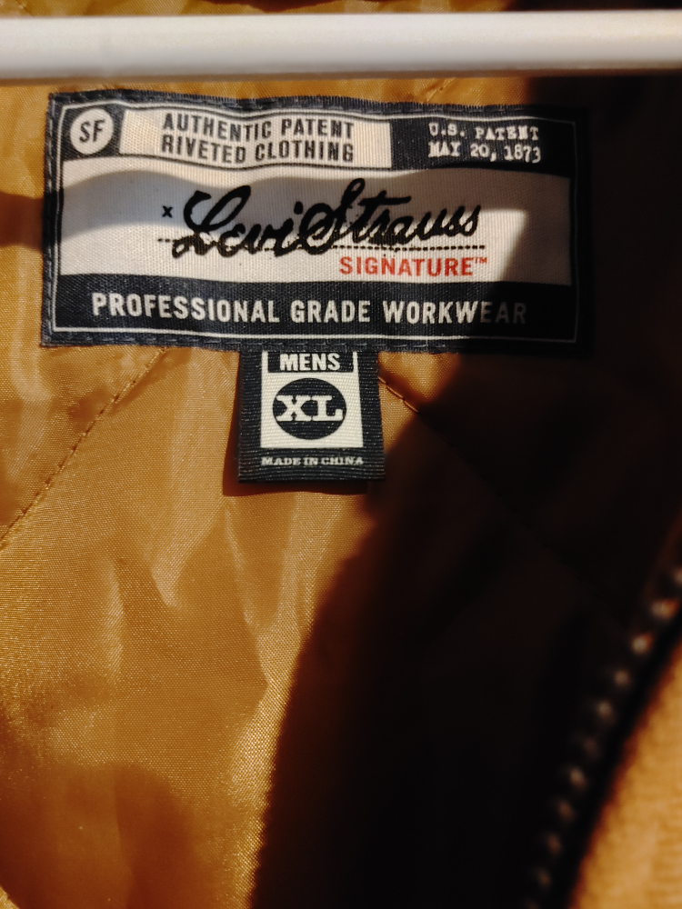 🥕LEVIS STRAUSS WORK DUCK JACKET CARHARTT STYLE MENS XL NEW🥕 - photo 4