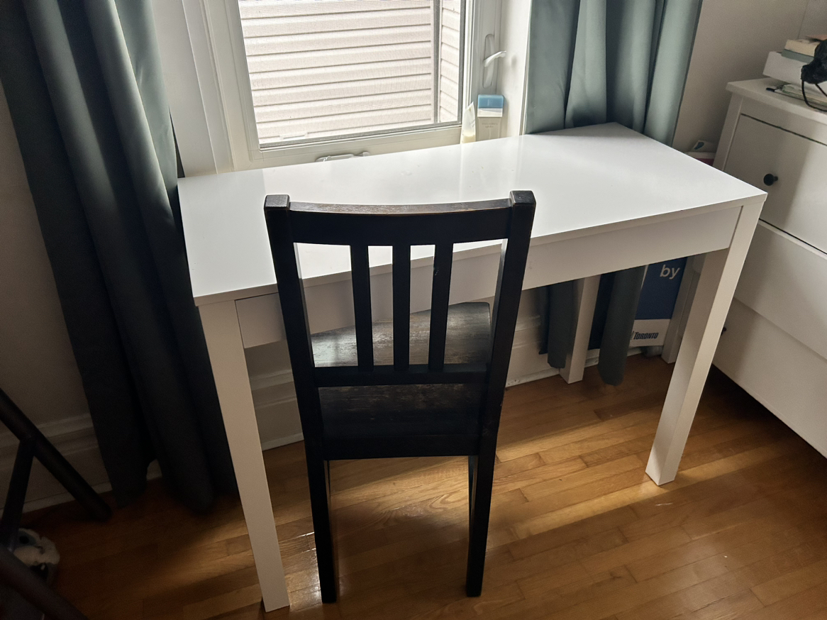 Desk and chair