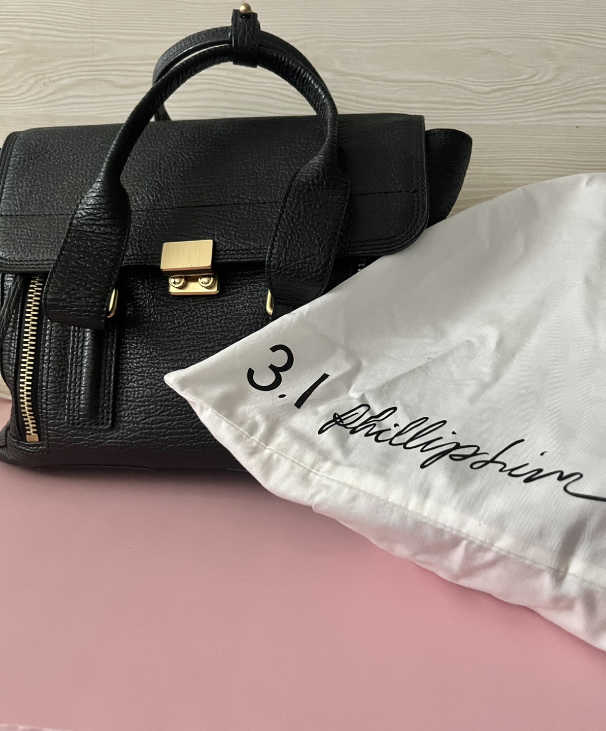 3.1 Philip Lim Pashli gold zip-detailed Medium Tote Bag