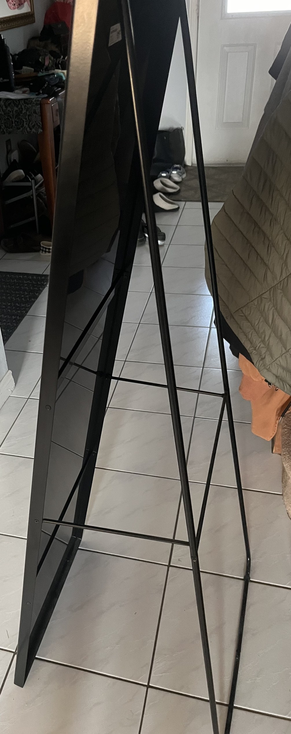 IKEA KARMSUND Standing mirror, black, image indicator(5)