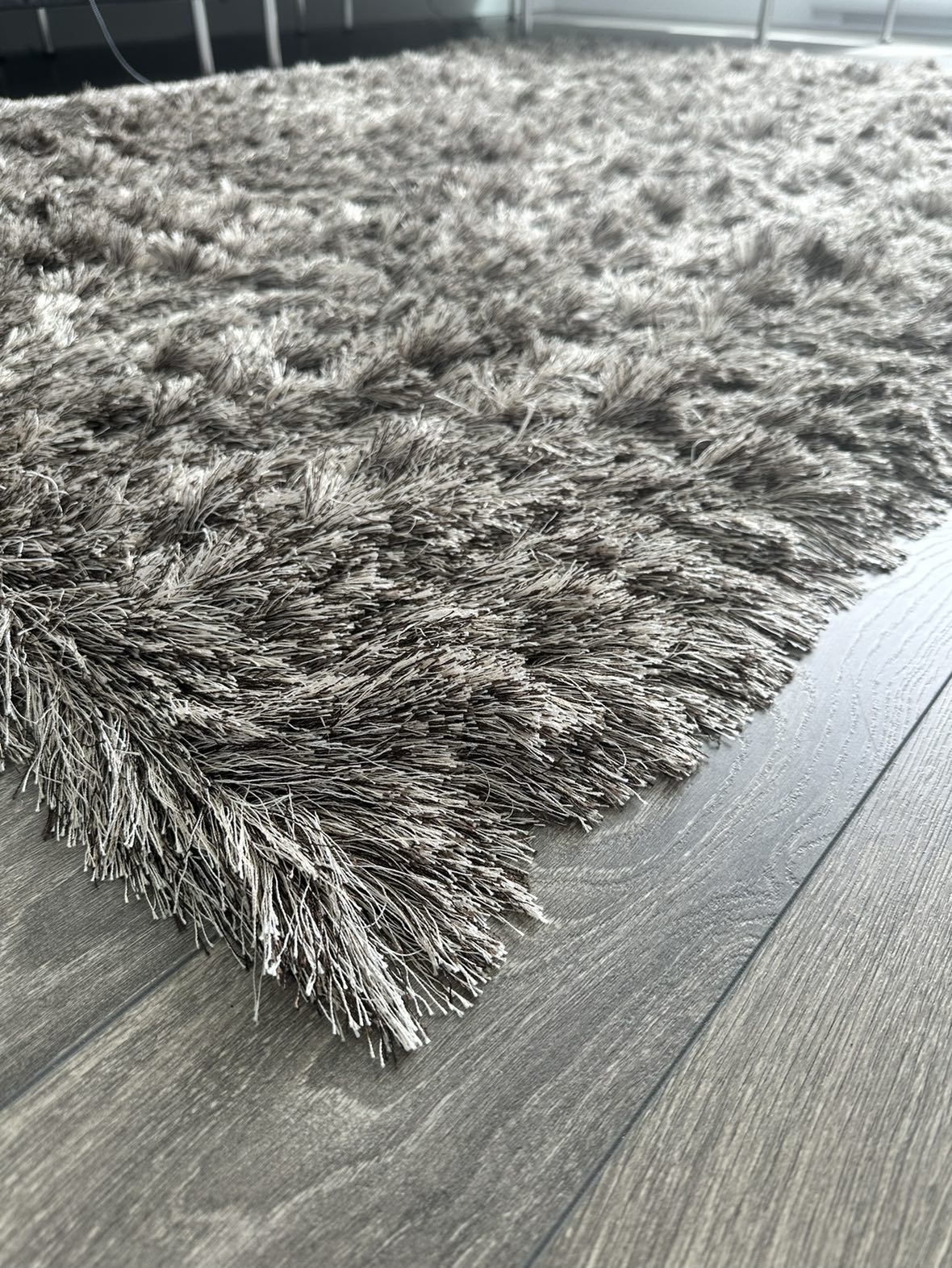 Hand Tufted Solid Color Rug - Brown/Beige - photo 2