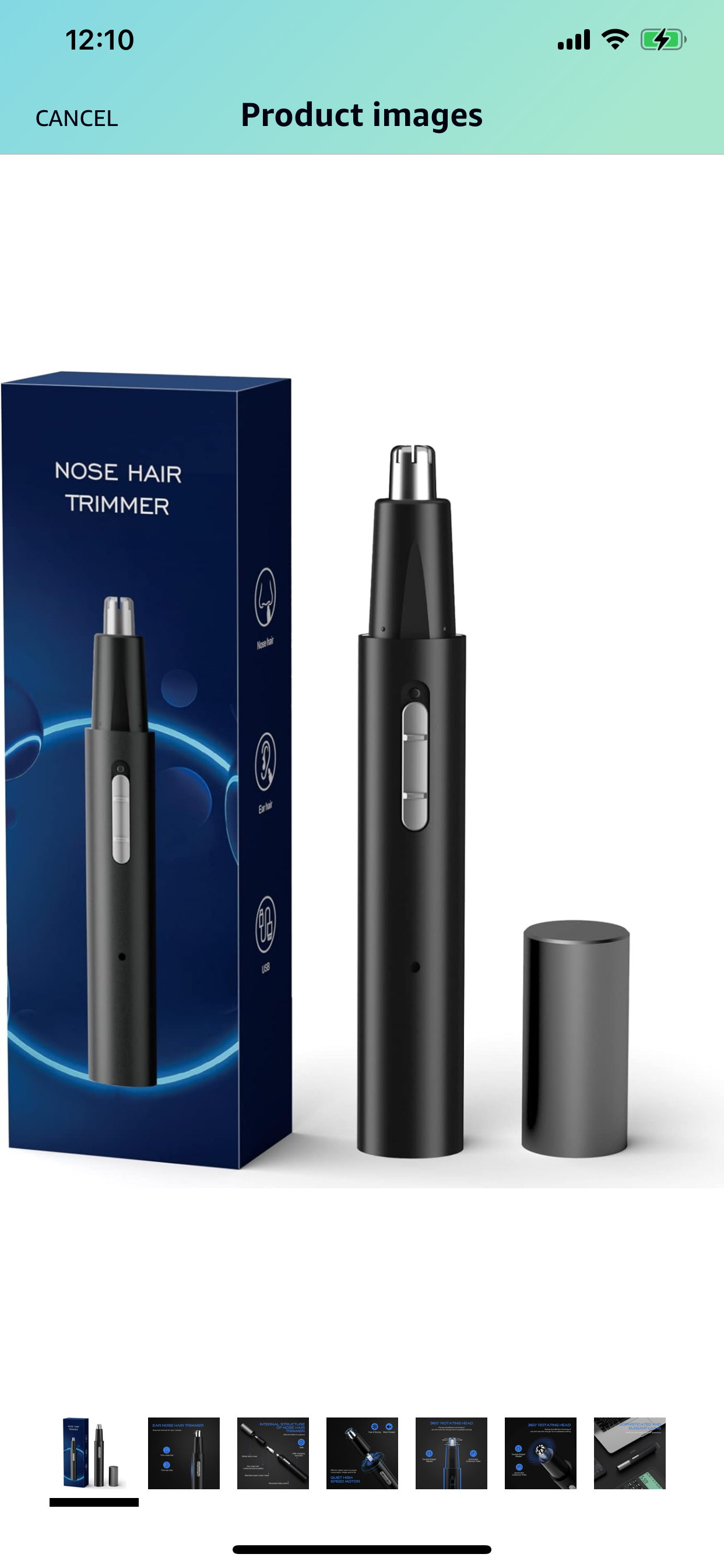 Brand new Rechargeable Nose Hair Trimmer for Men Women,3 in 1 image indicator(7)