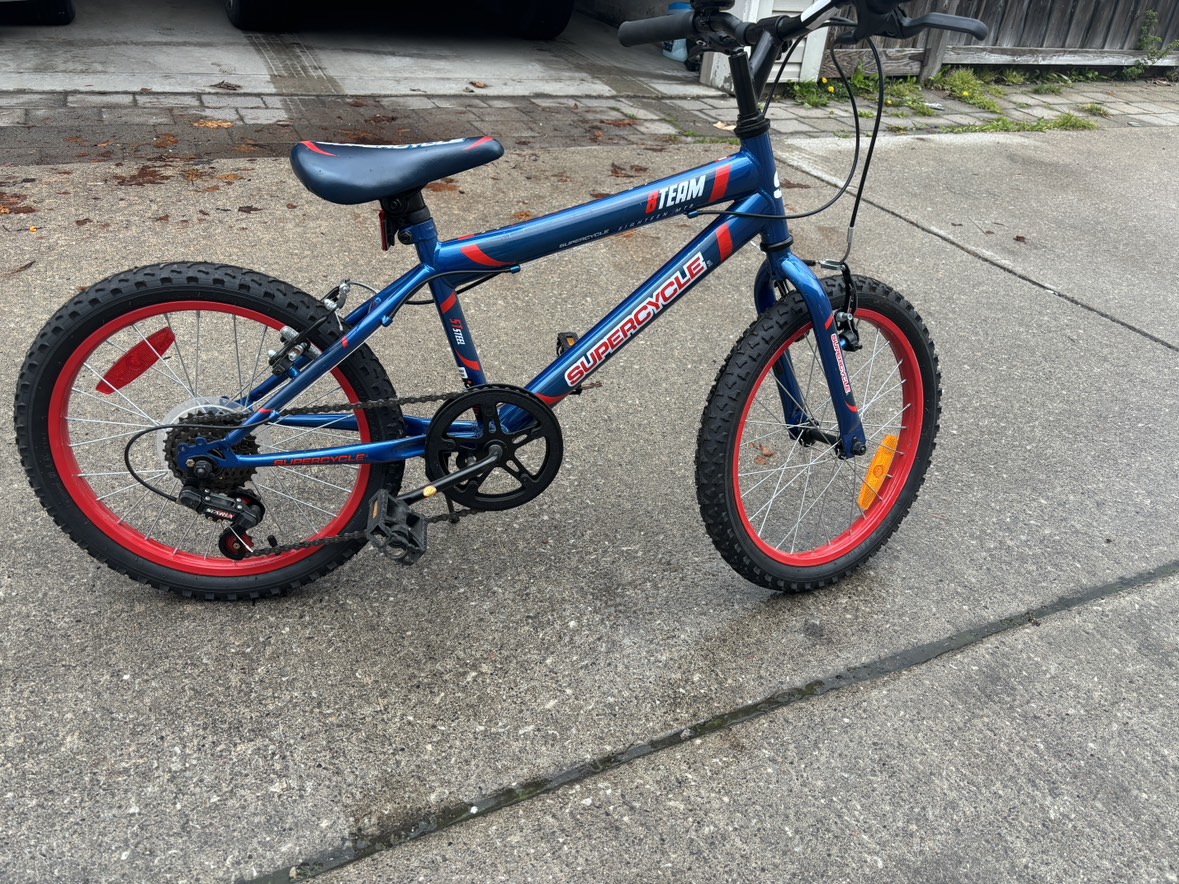 Bicycle Series 1800 赤と青 Kids Bicycle - 18