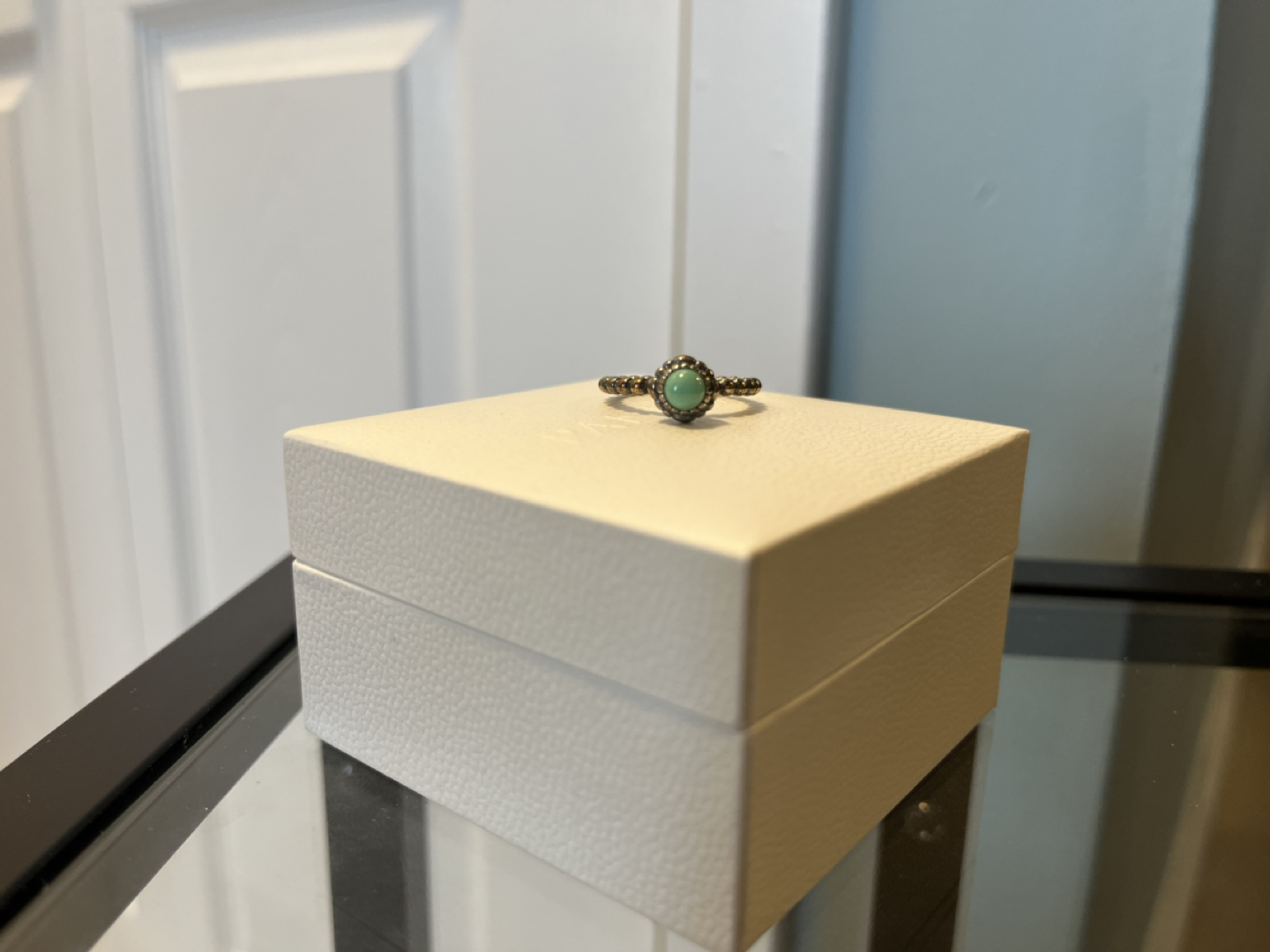 Pandora turquoise ring with box image indicator(2)