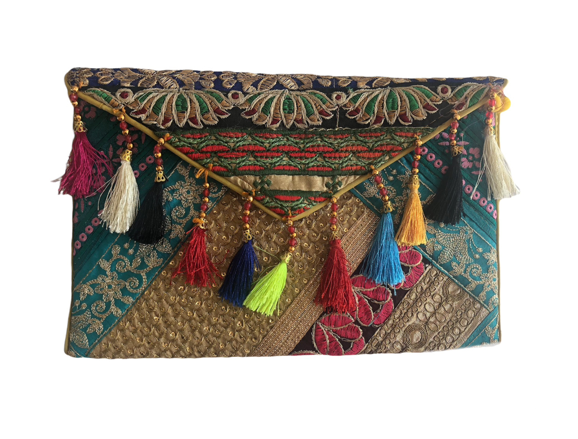 Ethnic embroided banjara clutch bag image indicator(7)