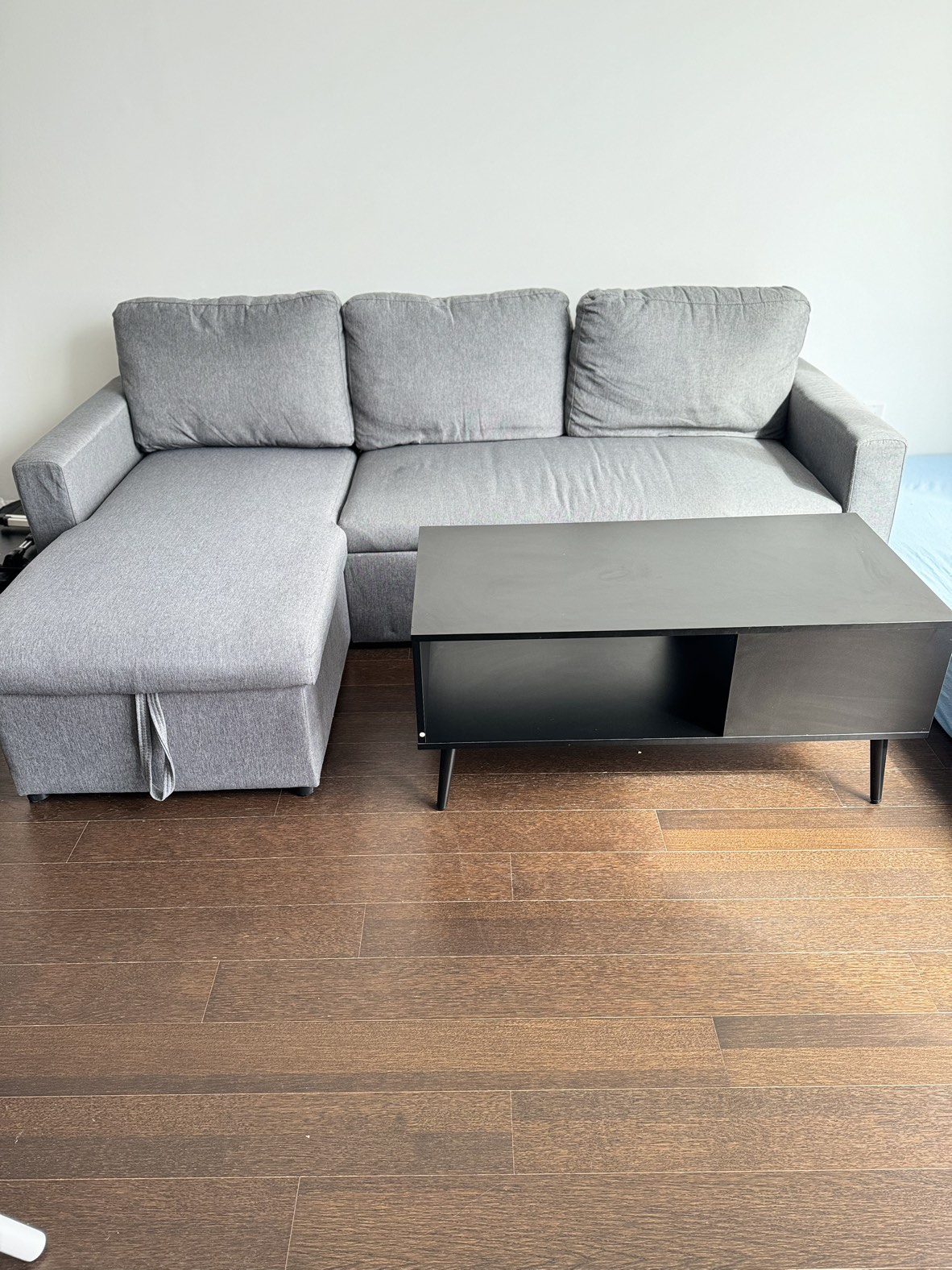 3 Seater L-shaped sofa with storage and coffee table - photo 4