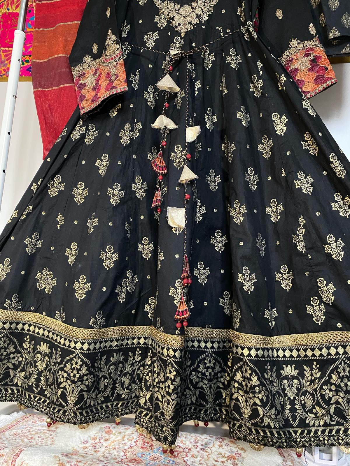 Pakistani Indian black dress - photo 3