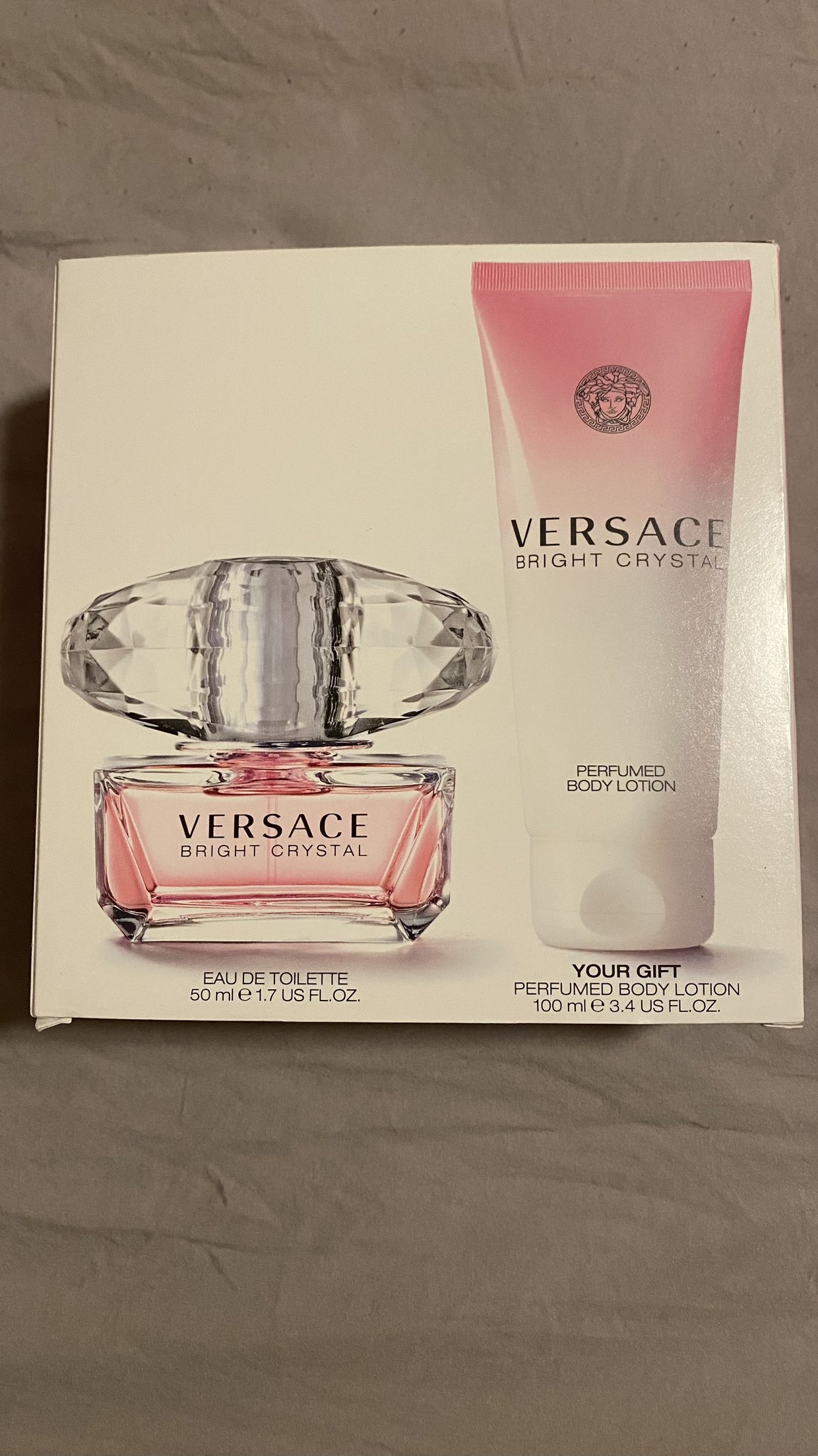 Versace Bright Crystal 2 Piece Travel Set  Body Lotion,