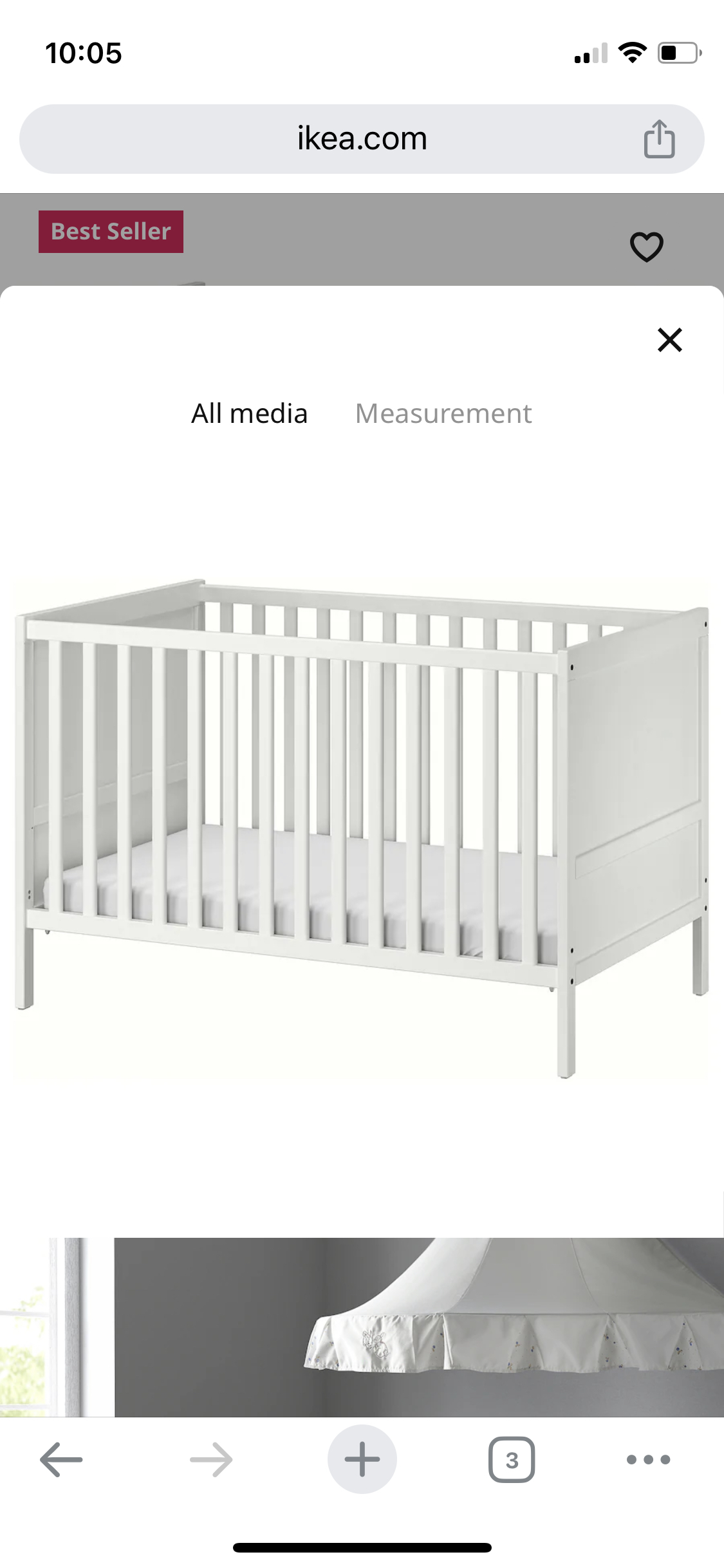 Ikea crib