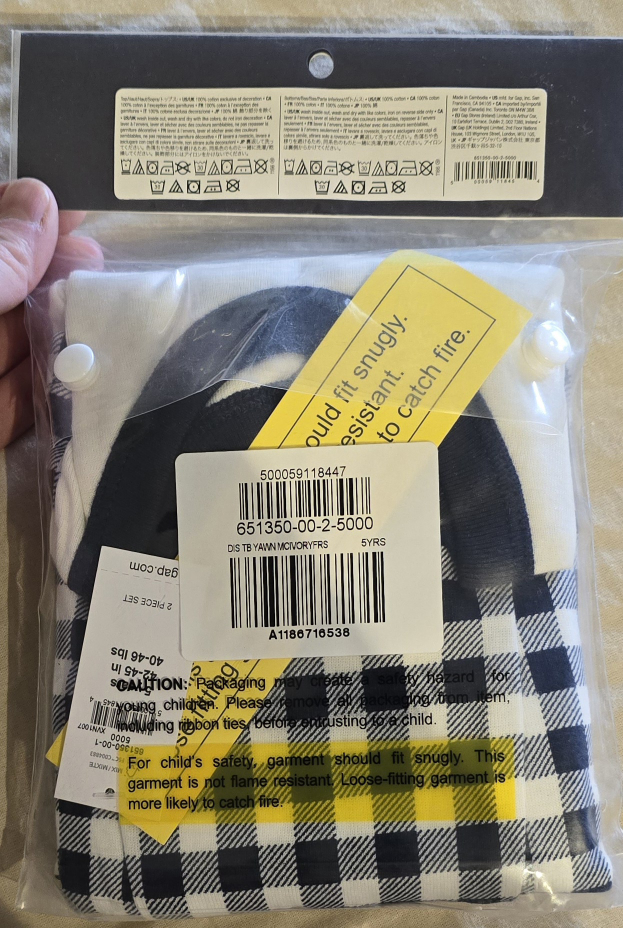NEW GAP Disney gender neutral pajama set for 5 year old - photo 2
