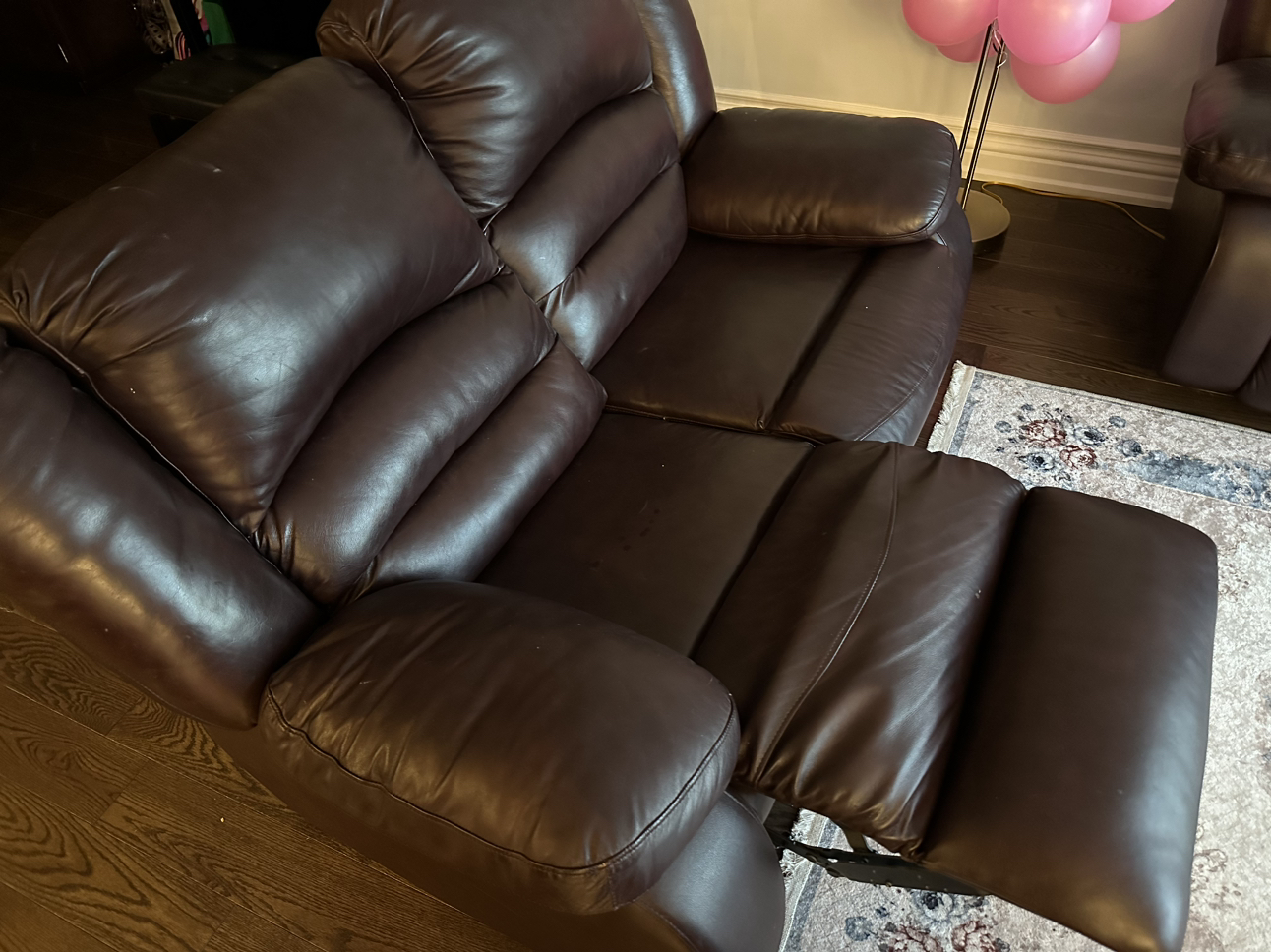 Leather Couch, Love Seat, Arm Chair - all reclining 🥕 image indicator(4)