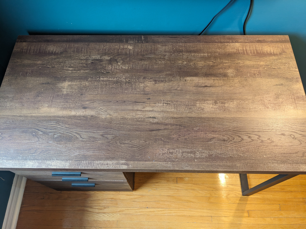 Wood and metal Desk - photo 2