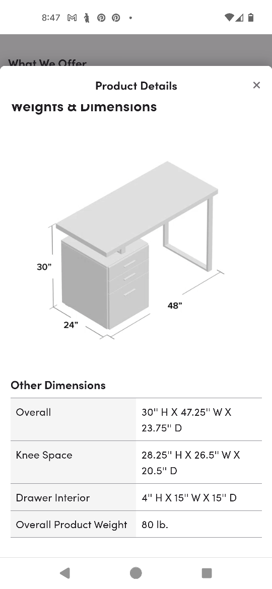 Wood and metal Desk - photo 3