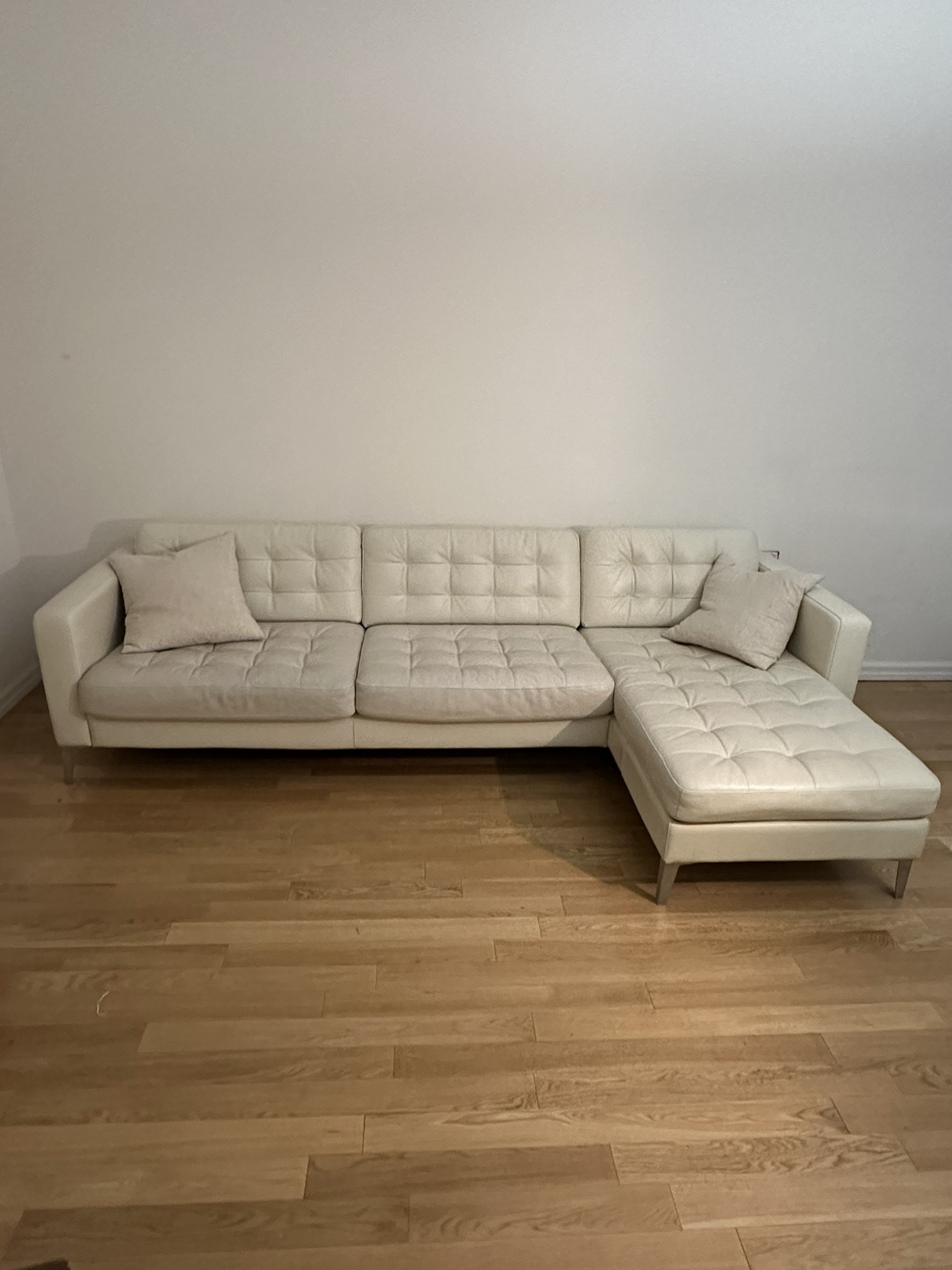 White Sectional Couch - photo 3