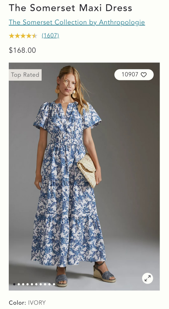 Anthropologie Sommerset DRESS in L Petite - photo 2