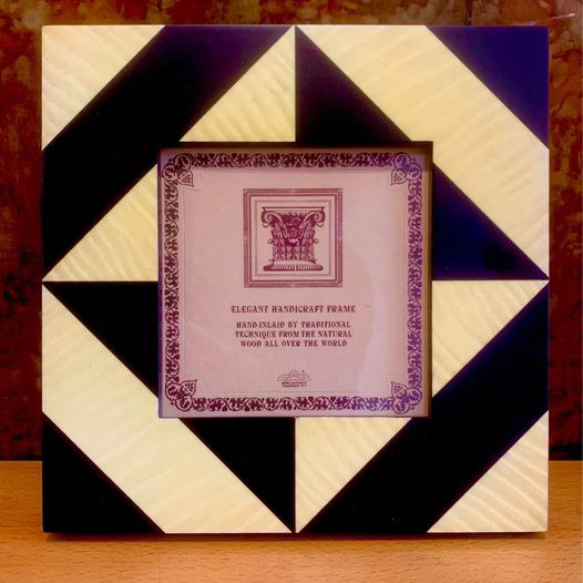 Wood Picture frame, hand-inlaid thumbnail