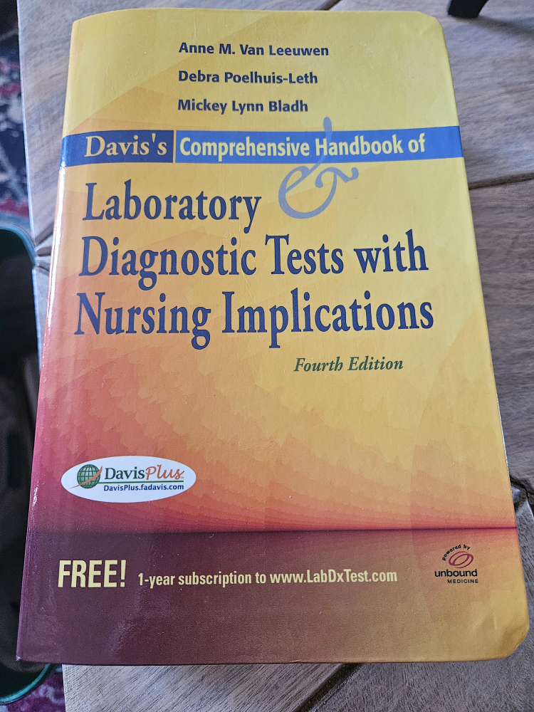 free lab test book for canadian nurses #freecycle