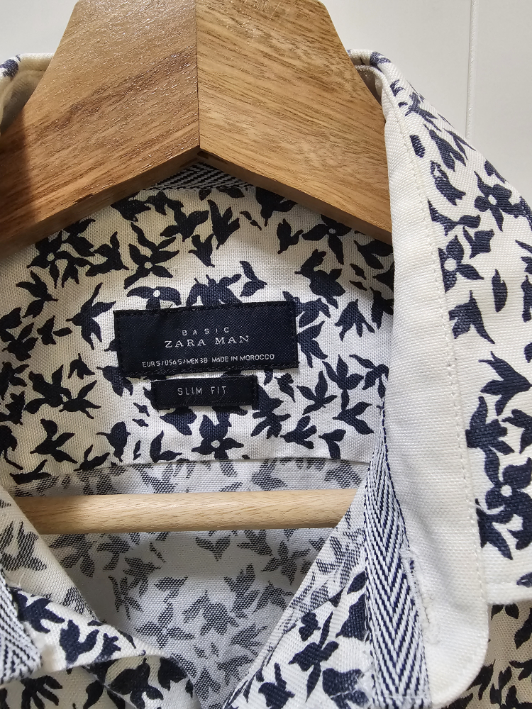 Zara Basic men's button-up slim fit shirt - photo 2