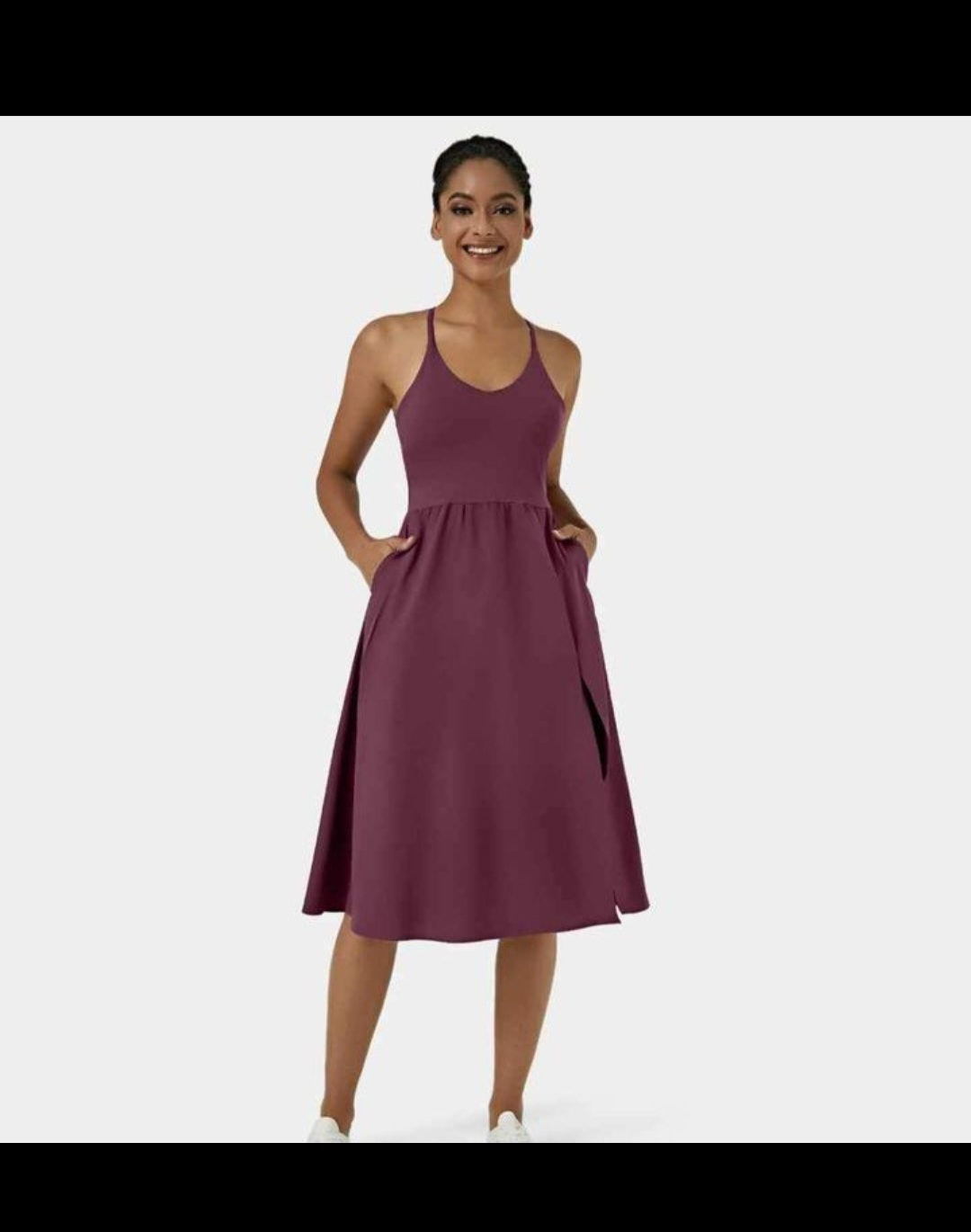 Halara Everyday Midi Dress La Land thumbnail