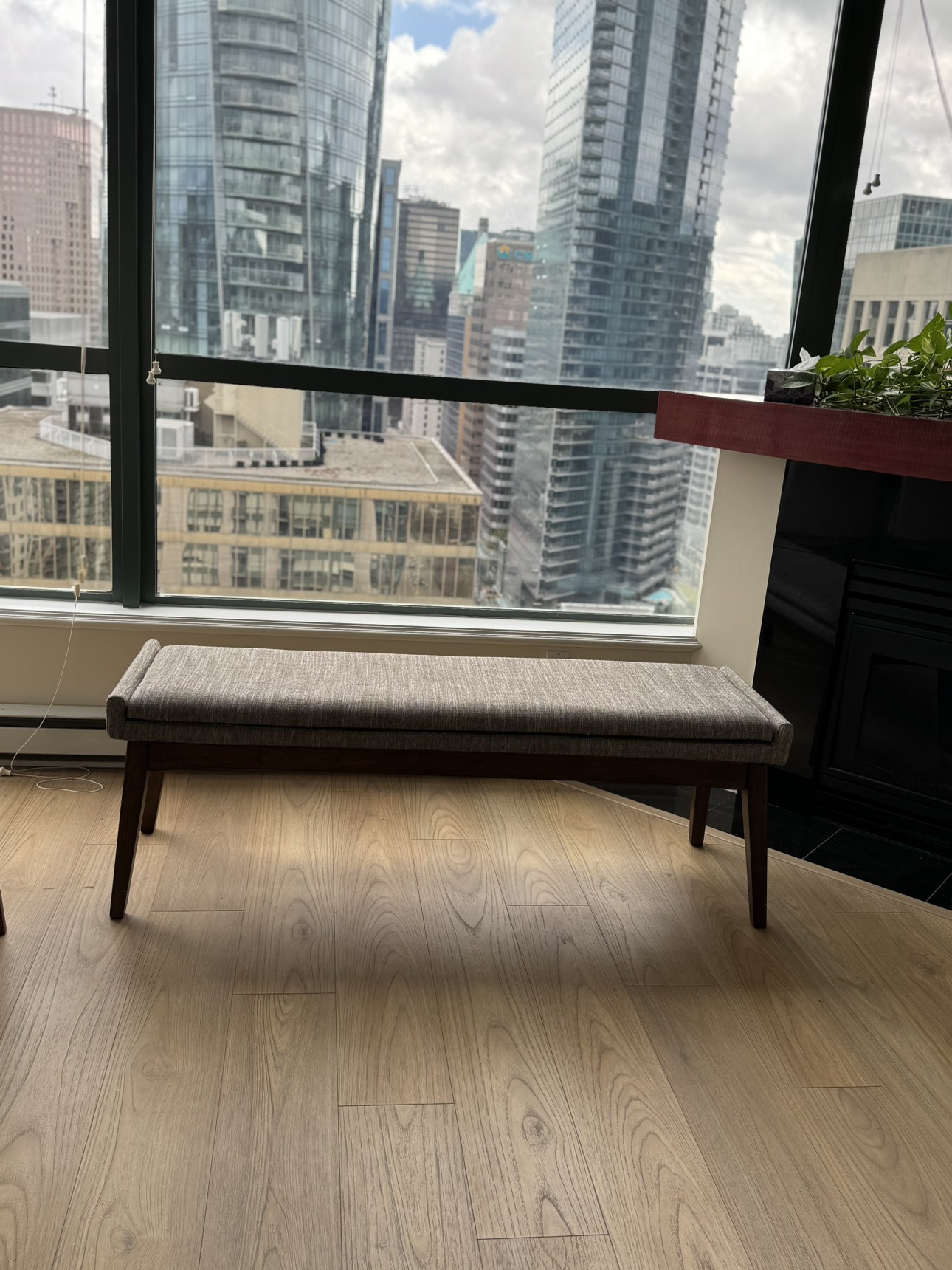 Article Chantel Volcanic Gray 56" Bench