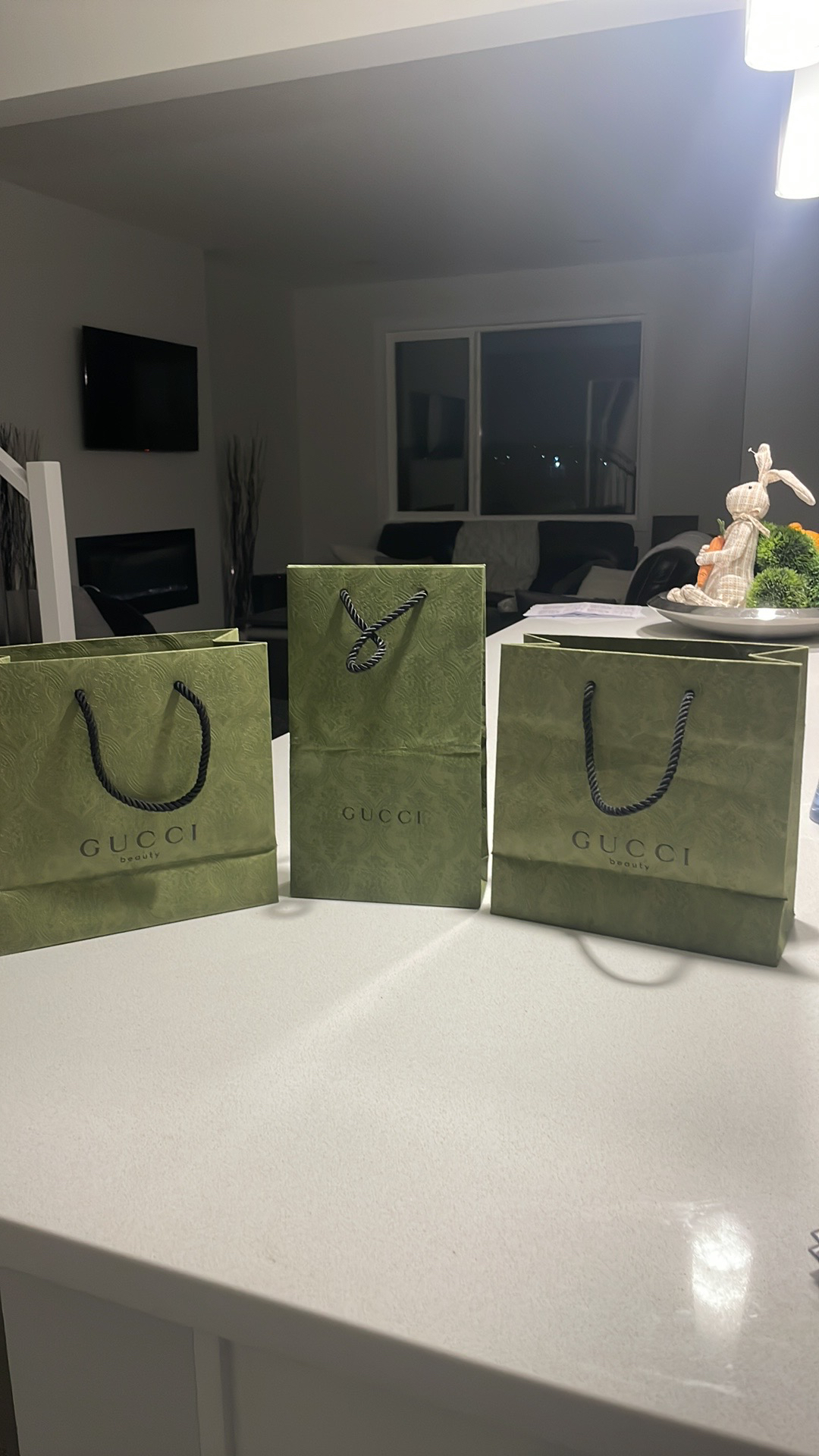 3 Gucci Paper bags