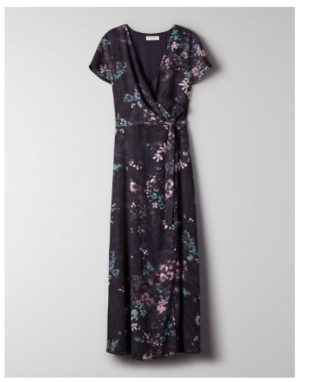 Aritzia Babaton Slit Wrap Dress