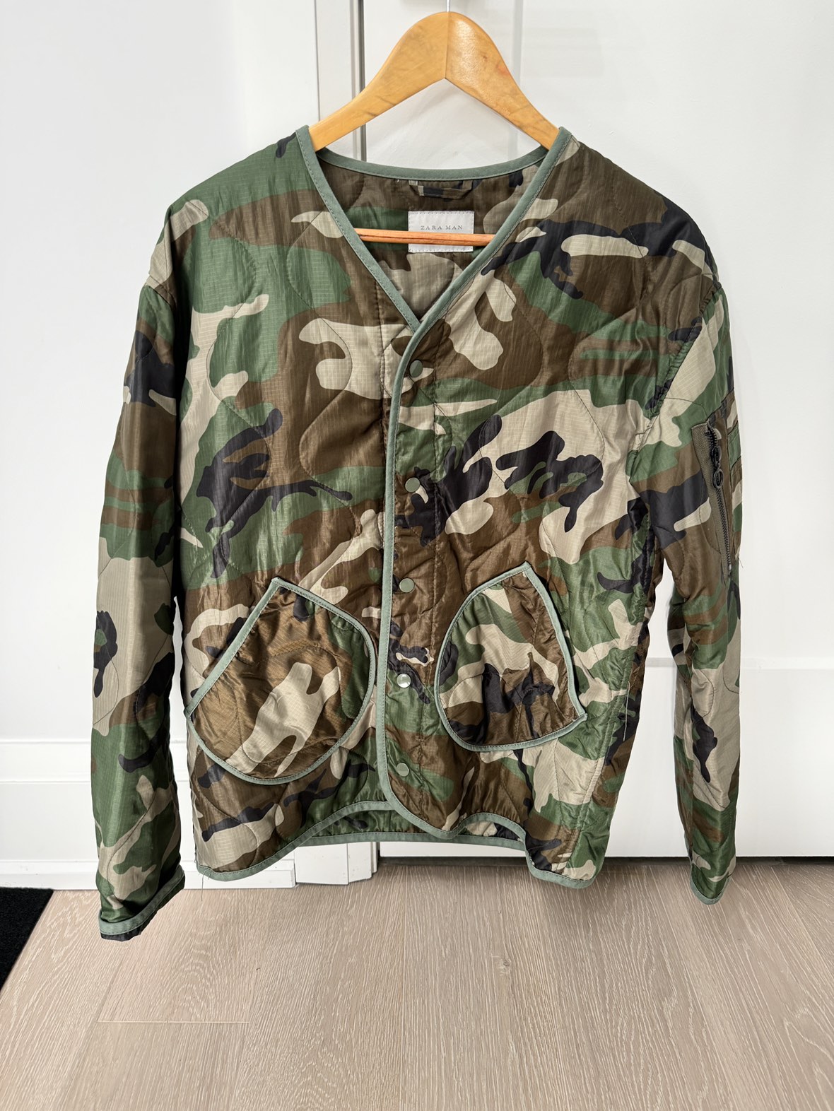 Zara camo jacket size medium, used a few times