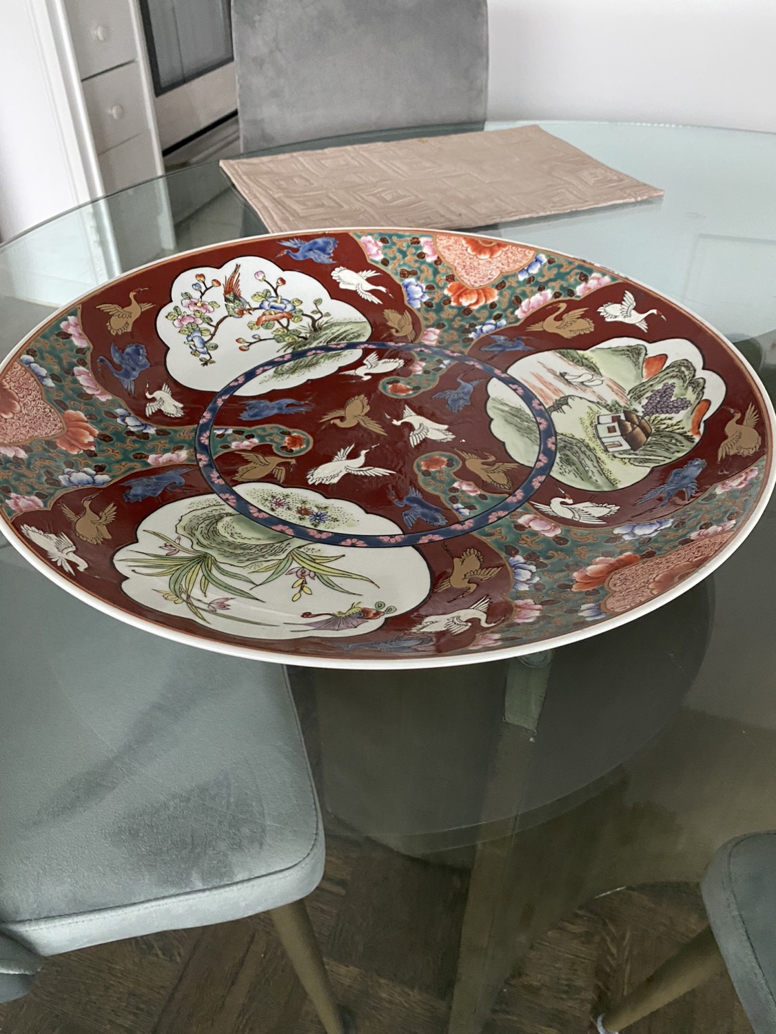 Oriental motif decorative plate - photo 2