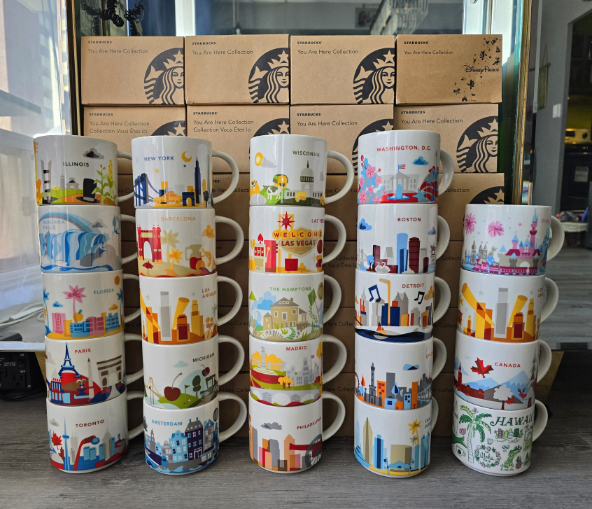 Starbucks YOU ARE HERE Collection Mugs